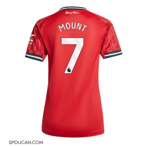 Zenski Nogometni Dres Manchester United Mason Mount #7 Domaci 2025-26 Kratak Rukav
